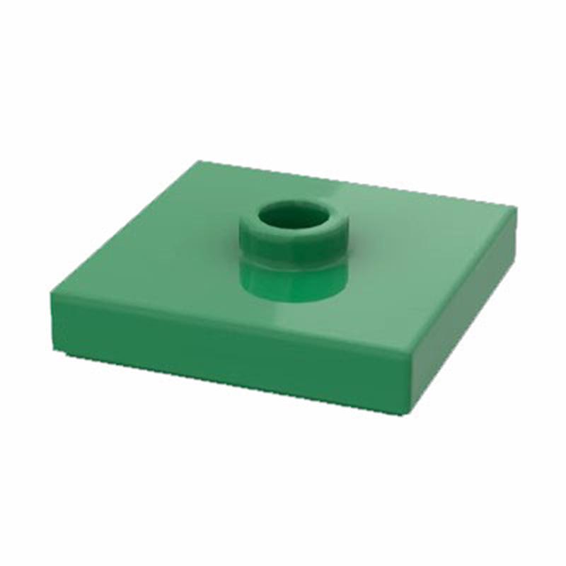 200pcs MOC Plate 87580 Modified 2x2 with Groove &1 Stud In Center Classic Piece Building Block Toy Parts Compatible Building