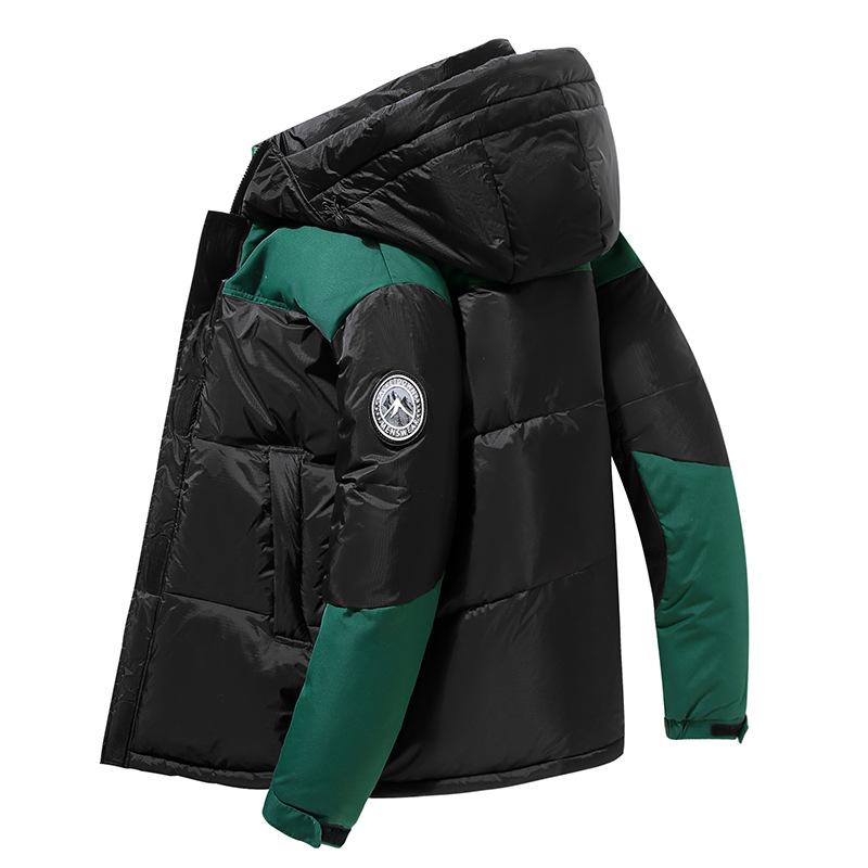 

Куртка-пуховик для пары, новая зимняя куртка-пуховик контрастного цвета для мужчин и женщин, утепленная теплая спортивная куртка для активного отдыха 3XL