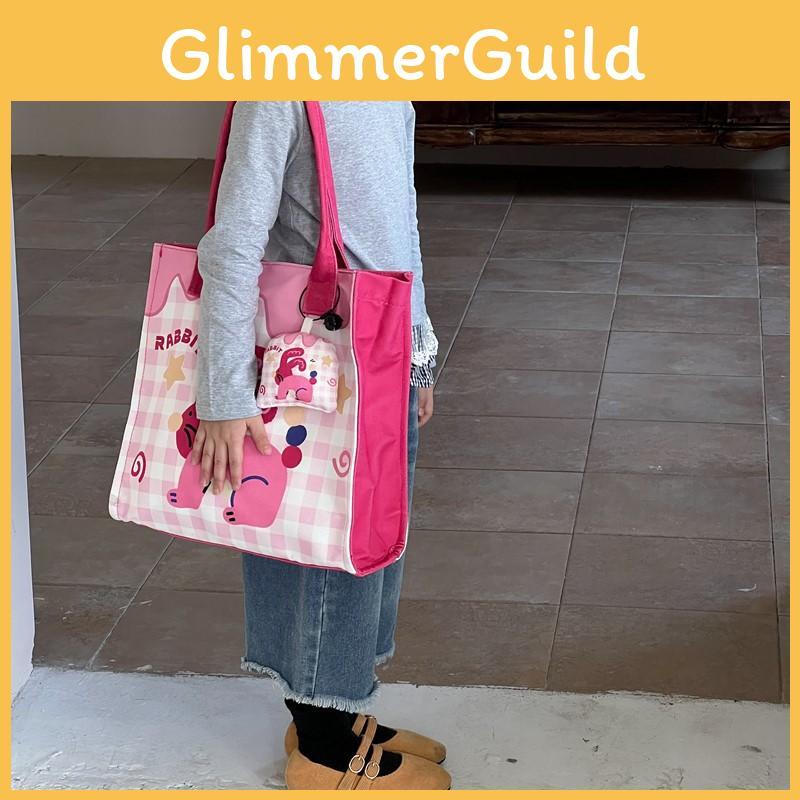 Dinosaur Cartoon Cat Animal Pattern Canvas Lunch Box Bag For Handbag Preschooler