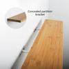 Upgraded Shelf Brackets Pack of 4 Rust Resistant & Corrosion Proof Supports Functional Shelf Brackets for Homes & Office