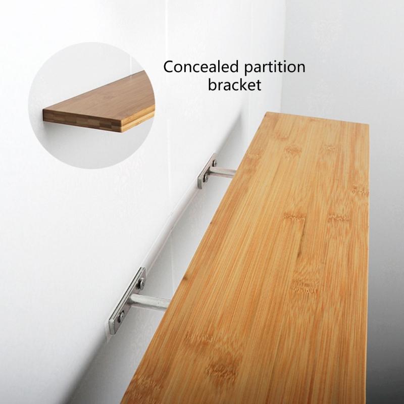 Upgraded Shelf Brackets Pack of 4 Rust Resistant & Corrosion Proof Supports Functional Shelf Brackets for Homes & Office