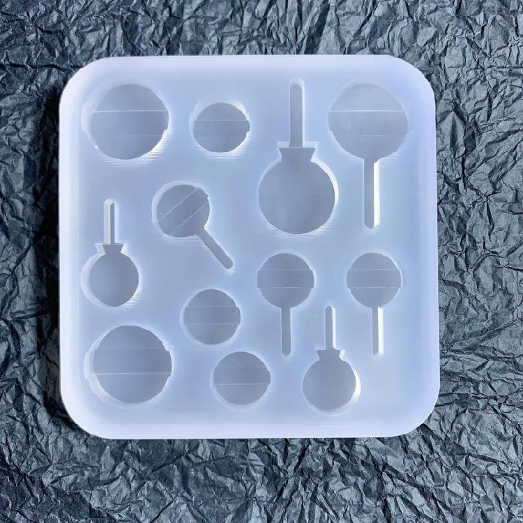 Silicone Quicksand Shaker Filling Mold for DIY Jewelry Making,Pendant,Keychain