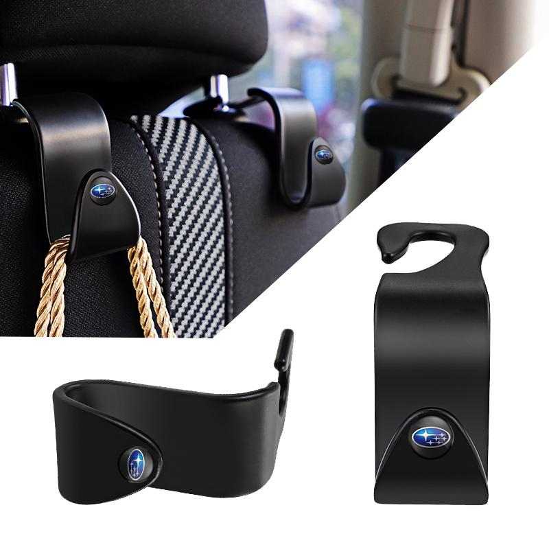 2Pcs Car Interior Portable Seat Back Hooks For Subaru STI Forester Impreza Legacy Outback XV BRZ WRX Tribeca X2