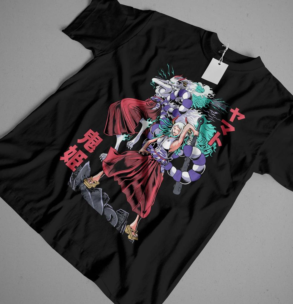Hot Sale One Piece Yamato Manga Graphic Print T-shirt Men Women Streetwear Harajuku Y2K Fashion Casual Oversized Top Summer New Tee