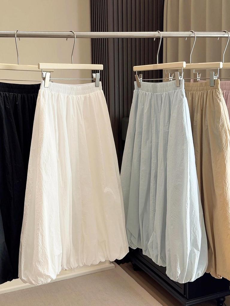 Women’s Spring A-line High-Waisted Puff Skirt