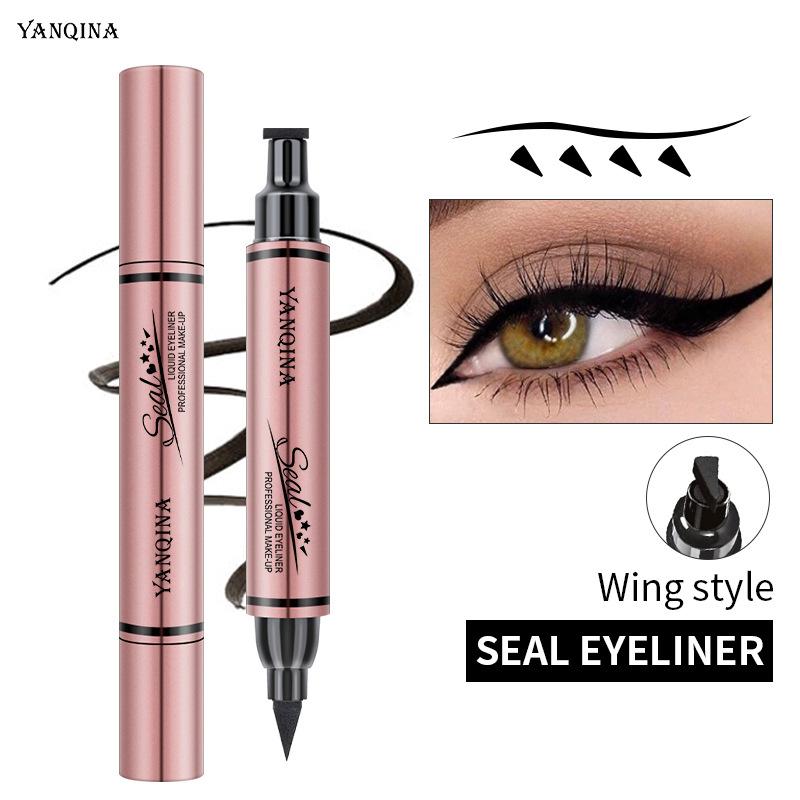 

Карандаш для глаз Star Eyeliner Pencil 1 шт. Двусторонняя водостойкая быстросохнущая стойкая жидкая подводка для глаз Макияж Косметика для глаз Инструмент 03#triangle