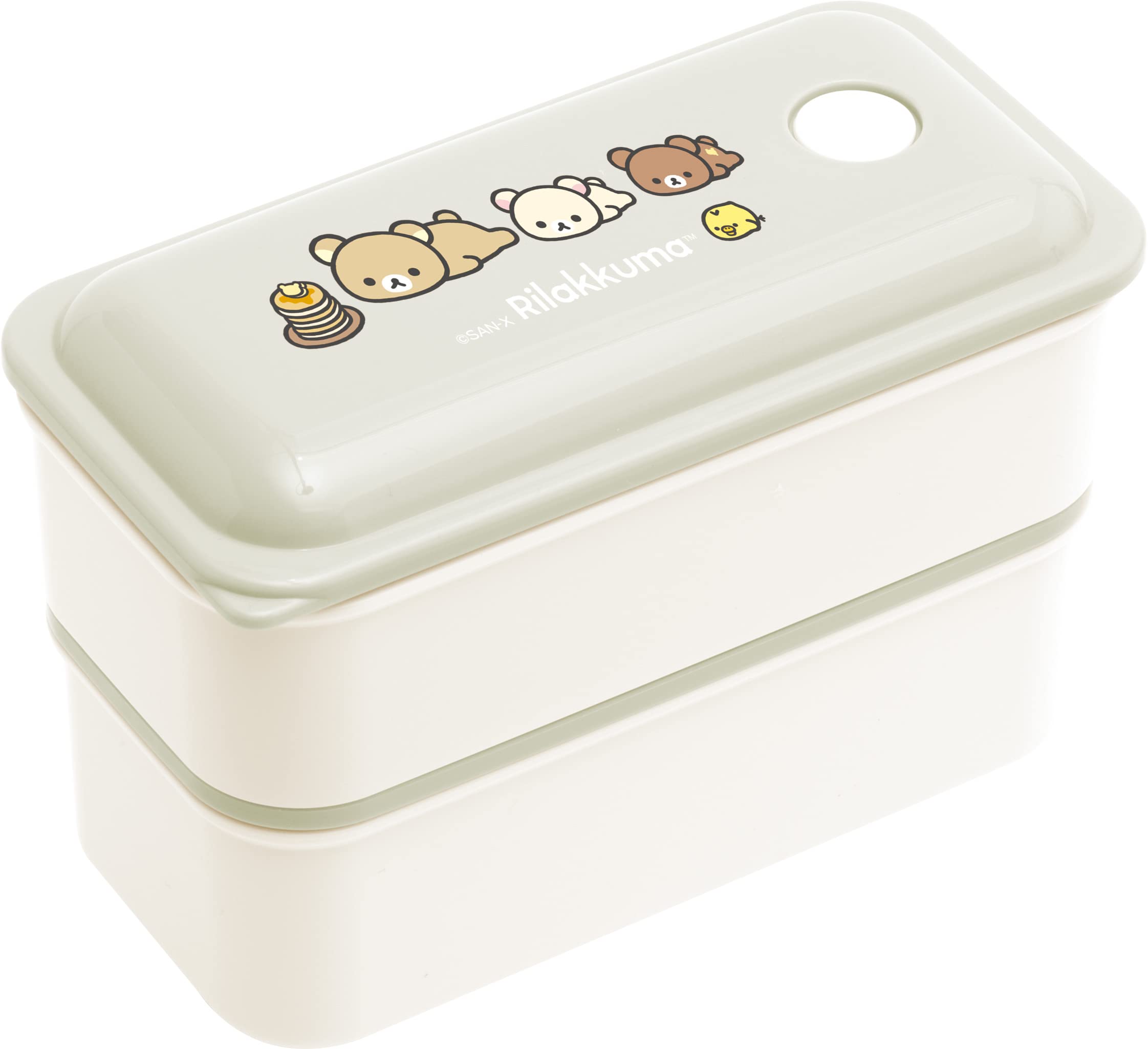 

Rilakkuma Lunch Market Fluffy 2 Tier Lunch Box KA17401 San-X