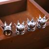 2 X Universal Golden Crown Car Truck Bike Tire Air Valve Stem Caps Wheel Rims Bike Acessorios