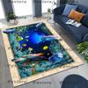 27 Style 3D Illusion Sea Underwater World Dolphin Rug for Bedroom Living Room Sofa Home Doormat Decor, Kids Non-slip Floor Mat