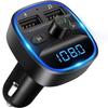 Bluetooth FM Transmitter, Bluetooth MP3 Player Wireless Radio Adapter Car FM Transmitter Kit Charger, Hands-Free Call