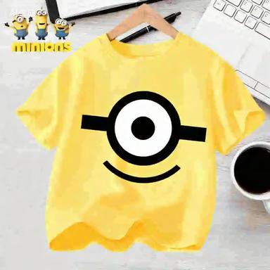 The BabySnatcher Minions Printed 100 Cotton Tshirt for Children  Summer Boys and Girls Casual ShortSleeved Top