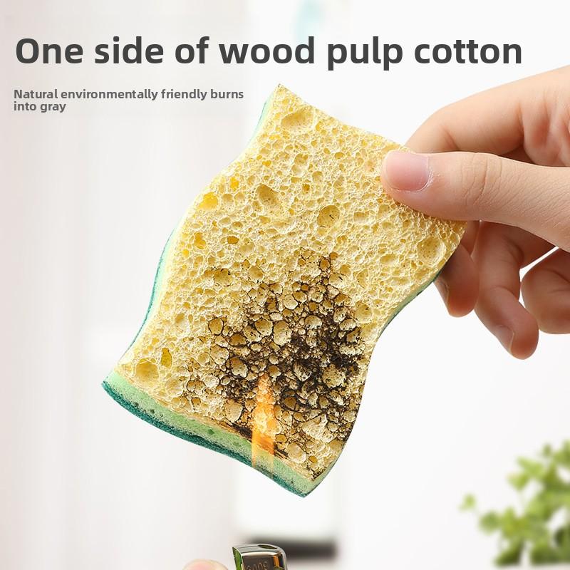 Degradable Wood Pulp Cotton Dish Sponge for Kitchen Cleaning