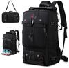 [TORIBIO] Hiking Backpack, 70L Large Capacity, Roll-Top Backpack, 3-Way Design, Shoe Compartment, Fits 17-inch Laptop, Travel Bag, Business Backpack,