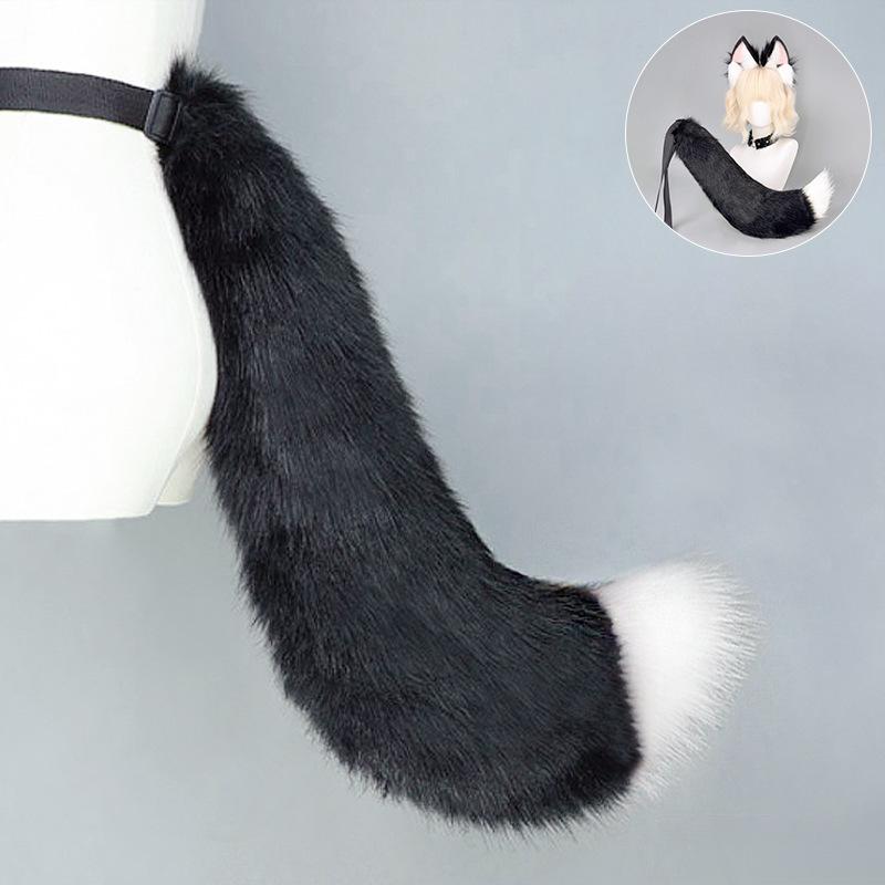 Halloween Fuchs Ohren Fuchs Schwanz Set Dämon Fuchs Schwanz Comic Ausstellung cos Requisiten Zweidimensionale Fuchs Ohren Tier Ohren Stirnband