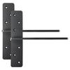 VEVOR T Shelf Brackets 2 Pcs, 200 Lbs/90 Kg Weight Capacity, 12x2.89x12 In / 304.8x73.5x304.8 Mm, Solid Steel Heavy Duty Brackets for Shelves