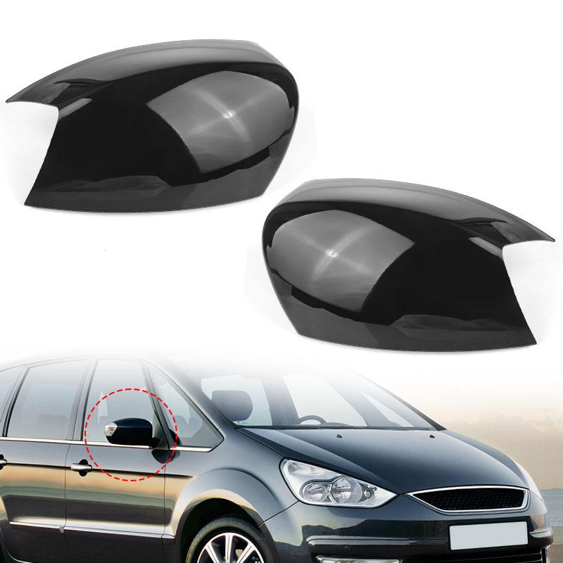 Left Right Door Wing Rearview Mirror Cover Cap For Ford S-MAX Galaxy S-Max 2006 2007 2008 2009 2010 2011-2015 KUGA/Escape 2008