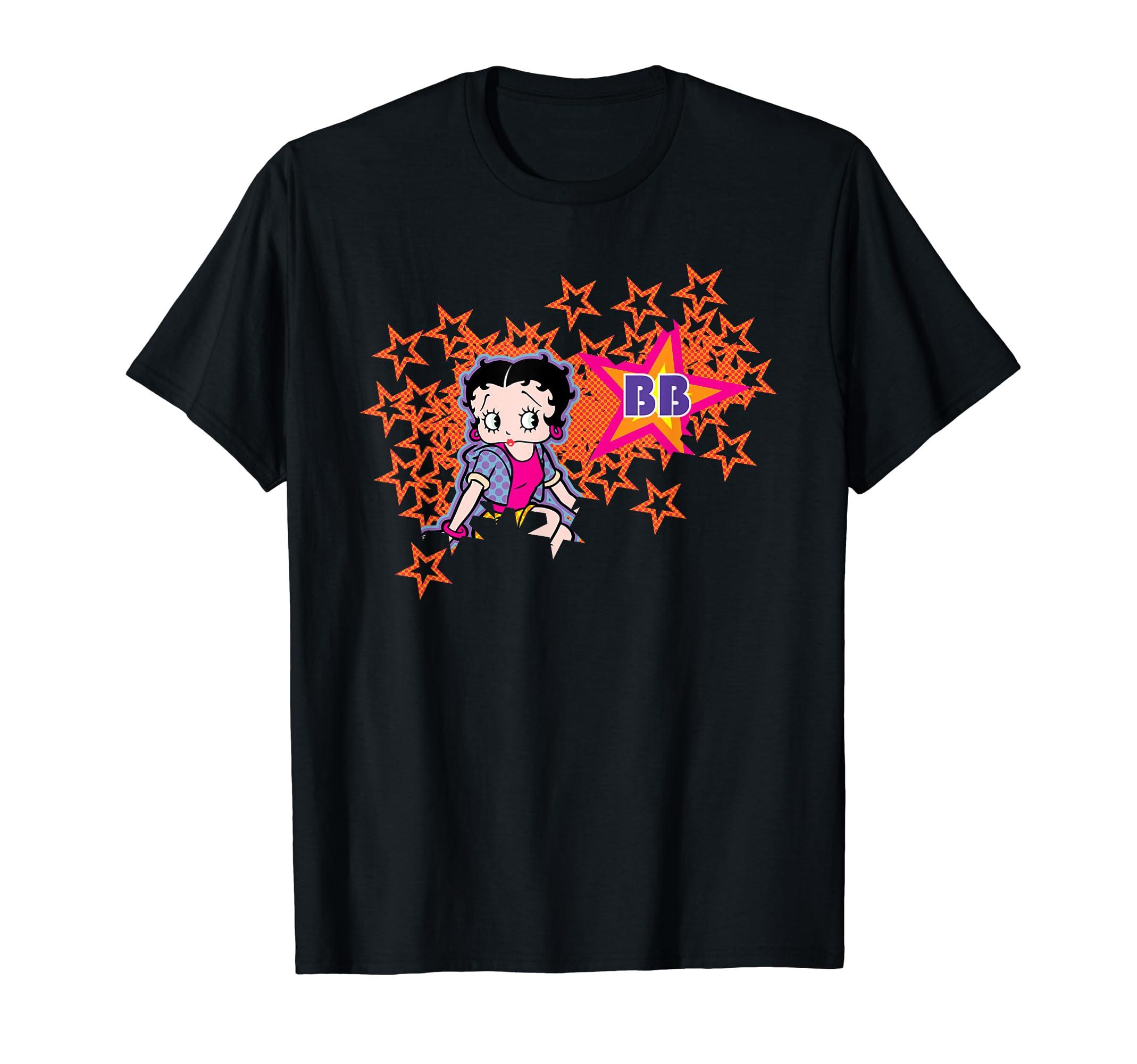 

Betty Boop Dots and Orange Stars T-Shirt