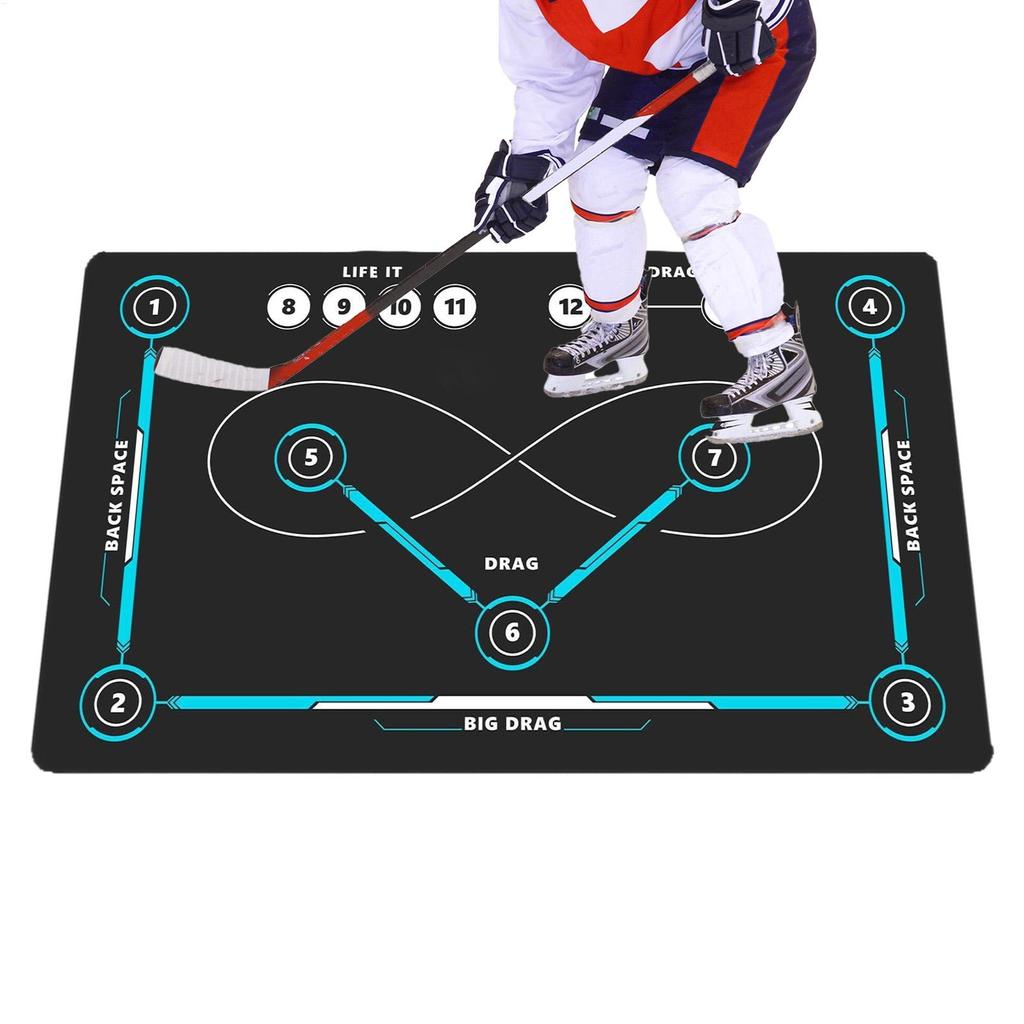 Hockey Training Mat Indoor Outdoor Quiet Non-Slip Large Dribbling Board Stickhandling Pad Training Equipment For Soccer Hockey