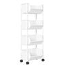 Mobile Storage Handcart Organizer Home Snack Rac Bedroom Multi-layer Storage Rack Kitchen with Wheel Cart Living Room Bookshelf