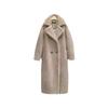 Teddy bear coat women's long thickened imitation lamb wool plush coat imitation sheep shearing cotton clothing winter loose