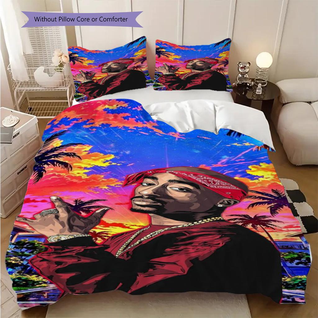 Rise Icon Tupac'S Legacy Bedding 1 Duvet Cover 2 Pillowcase Without Core Bedding Set Duvet Cover And Pillowcase Soft And Comfortable