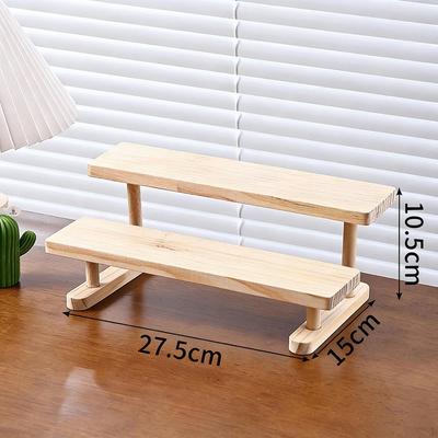 Figuren-Displayständer Lagerregal Mehrzweck-Cupcake-Halter Holz-Riser für Spielzeug