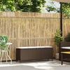 Garden Bench With Cushion Brown 110X30X40.5 Cm Poly Rattan