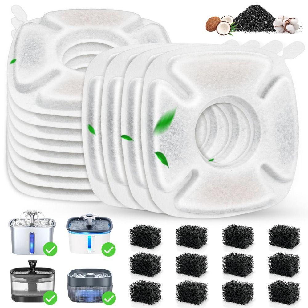 24 Pcs Non-toxic Pet Water Filters Durable Cat Fountain Filter  Pet Care