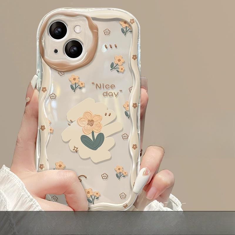 Suitable for Huawei P60 Mobile Phone Case Mate50 Fresh Small Yellow Chain Nova10 Transparent Silicone Honor 90/80