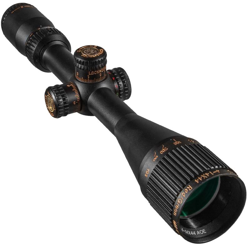 NSIRIUS 4-14X44 AOE Taktik Kapsam Optik Görüş Kırmızı Yeşil Işıklı Artı Avcılık Avcılık Sight