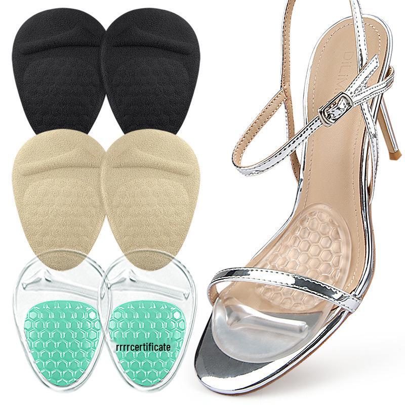 Honeycomb Gel Forefoot Pads: Pressure Relief, Shock Absorbing, Non-Slip, Self-Adhesive, Soft Massage Cushion for High Heels.