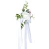 Artificial Chair Back Flower Decor Simulation Floral Ornament For Wedding Party Chair Decor Festive Scene Layout Fake