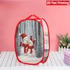 1Pcs Christmas Bathtub Santa Pop-Up Laundry Hamper Expandable Mesh Hamper Basket for Room Bedroom Bathroom Organization Contemporary Storage