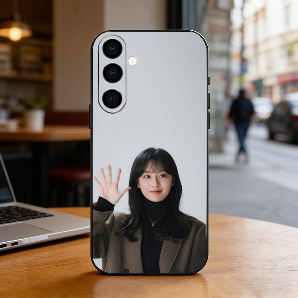Korean Actor Kim Ji-won Phone Case For Samsung Galaxy A73,A72,A71,A70,A53,A52,A51,Soft Silicone Black Cover