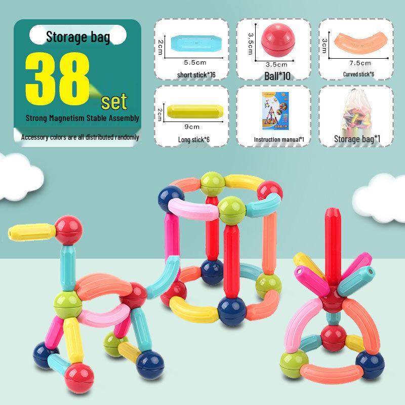 Magnetic Building Blocks: Toddler Educational Toys for Boys & Girls, Ages 3-6