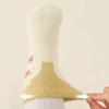 3pairs/set Baby Coral Velvet Women's Winter Thickened Plush Warm Comfortable Sleeping Sock Cute Cartoon Lovely Floor Socks