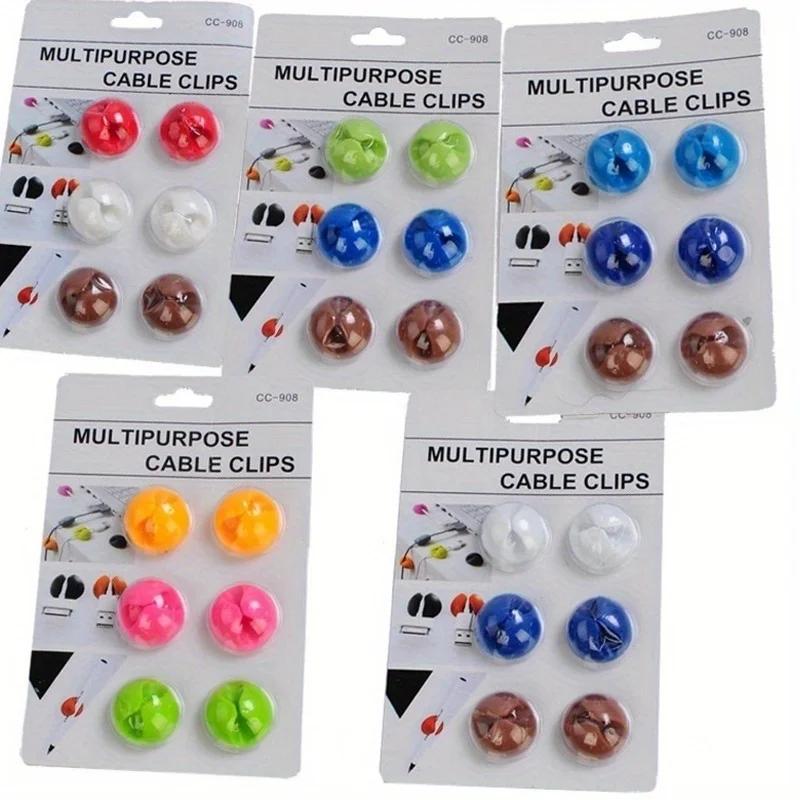 10pcs Clips de Câble Polyvalents Support Organisateur