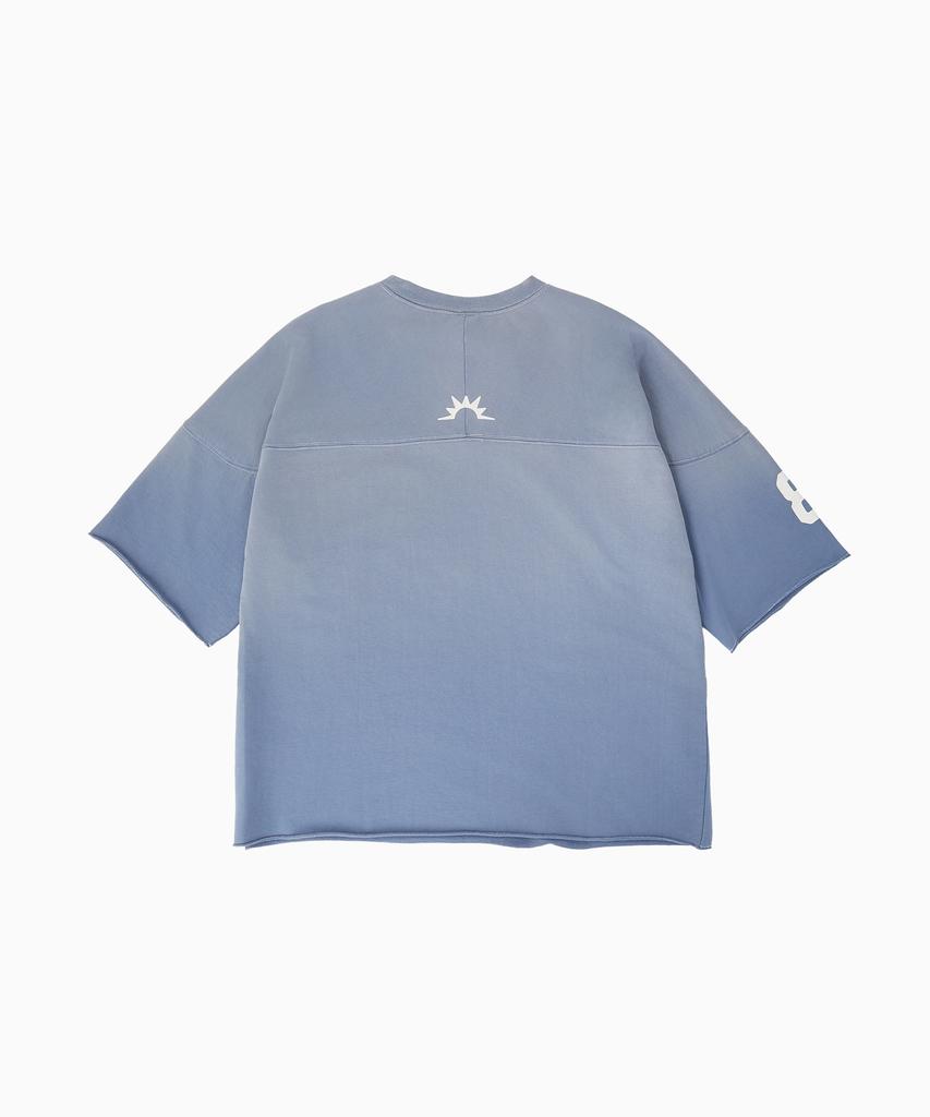 HELLO SUNRISE Hnt Football Tee_Vtg Blue