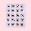 20Pcs/Box Nail Manicure Decor Gloss Three-dimensional Shining Art Sparkling DIY Faux Diamond Nail Alloy Decor
