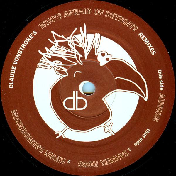

12-дюймовая пластинка CLAUDE VONSTROKE Who s Afraid Of Detroit Remixes DB008 Dirtybird 2007 US Танцевальная Электроника Б/У