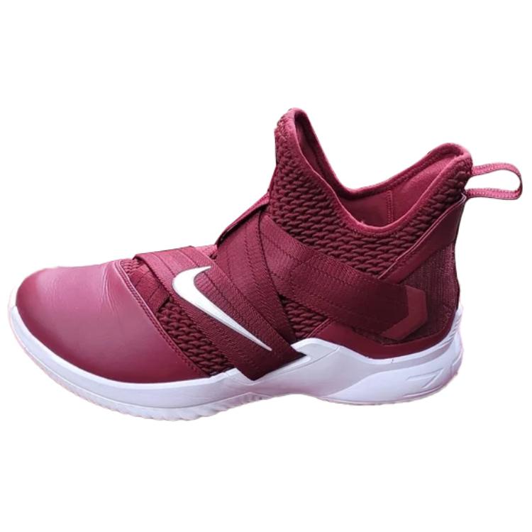 Nike LeBron Soldier 12 TB Team Red Men Sneakers Metallic-Silver White AT3872-601