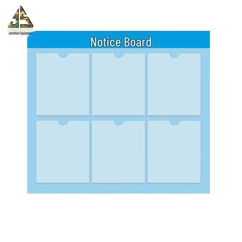 Acrylic Information Notice Board with 6 A4 Slots