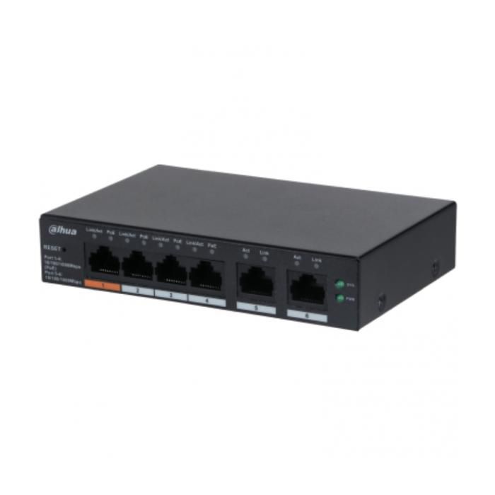 Commutateur - DAHUA TECHNOLOGY - DH-CS4006-4GT-60 - 4 Ports PoE - Géré - Gigabit Ethernet