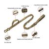 Hundehalsband- und Leinen-Set aus Nylon, strapazierfähiges Hundehalsband, reflektierende Leine, taktisches Trainingshalsband für Haustiere, Leinen-Set für große Hunde