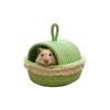 Scratch Resistant Weave Hamster Nest Wear Resistant Hamster Cage Guinea Pig Tunnel  Rest Shelter
