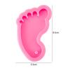Heart Shape Keychain Casting Silicone Molds Dog Paw Print Resin Molds for Key Chain Pendant Making Epoxy Resin Craft Jewelry DIY