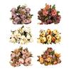 Pivoines Artificielles Fleur Mélange de Fleurs de Pivoine Artificielle Tige de Fleur Fausse Soie Toucher Réel Bouquet pour Arrangements Floraux Table à Manger Fête de Mariage Centre de Table