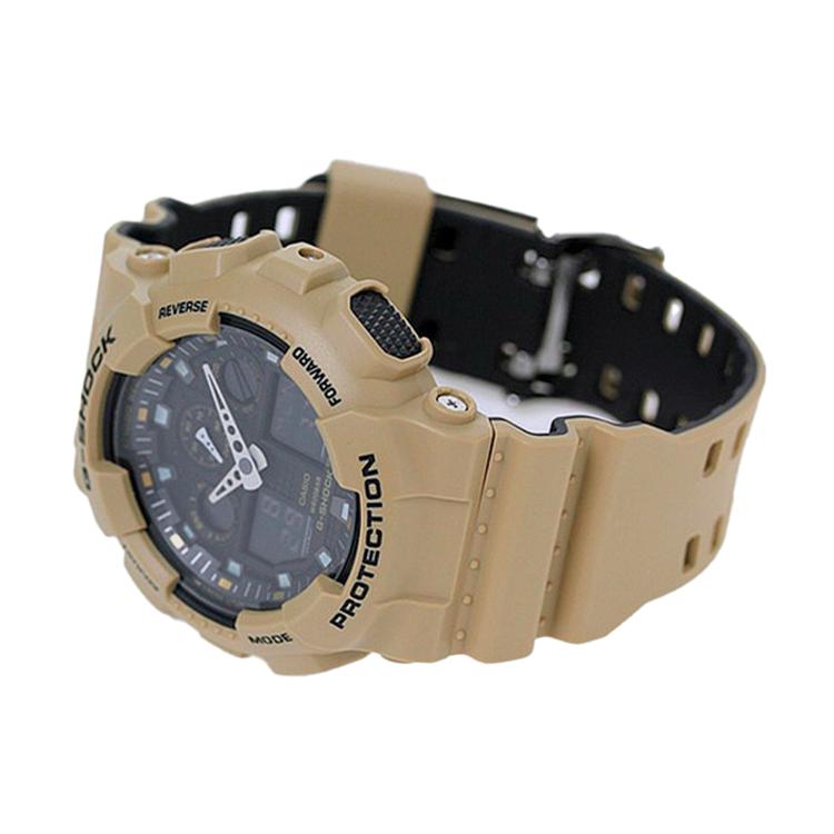Casio Herren Digital/Analog Doppelanzeige Serie Schwarze Uhr GA-100L-8A GA-100L-8A