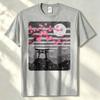 Japanese Sakura Torii Gate Full Moon Retro Texture Graphic T Shirt Unisex Cotton Tee Asian Aesthetic Casual Fashion Wear Tops