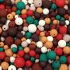 20-100pcs Acrylic Rubber Beads 6/8/10/12/14/16mm Christmas Color Round Loose Beads For Jewelry Making DIY Bracelets Necklace